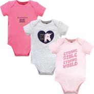 Hudson Baby Comfortable All-Cotton Bodysuit 3Pk