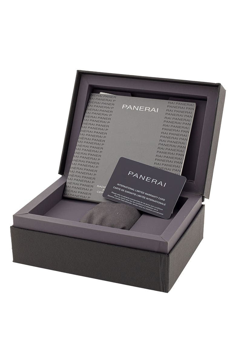 Watchfinder & Co. Panerai Preowned 2020 Radiomir GMT PAM00657 Automatic Leather Strap Watch, 45mm, Alternate, color, Black