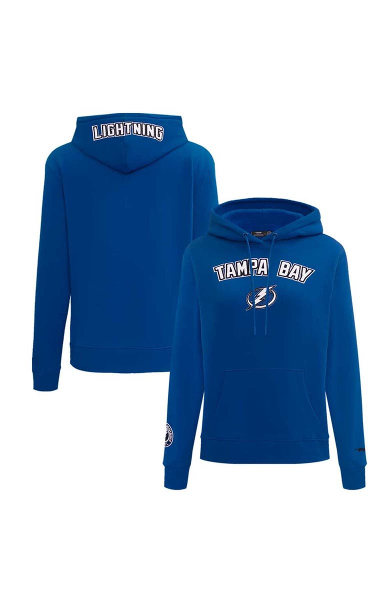 PRO STANDARD Women's Pro Standard Blue Tampa Bay Lightning Classic Chenille Pullover Hoodie, Main, color, Blue