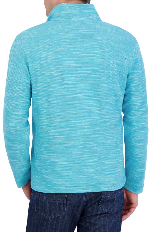 Robert Graham Ledson Space Dye Quarter Zip Top In Blue