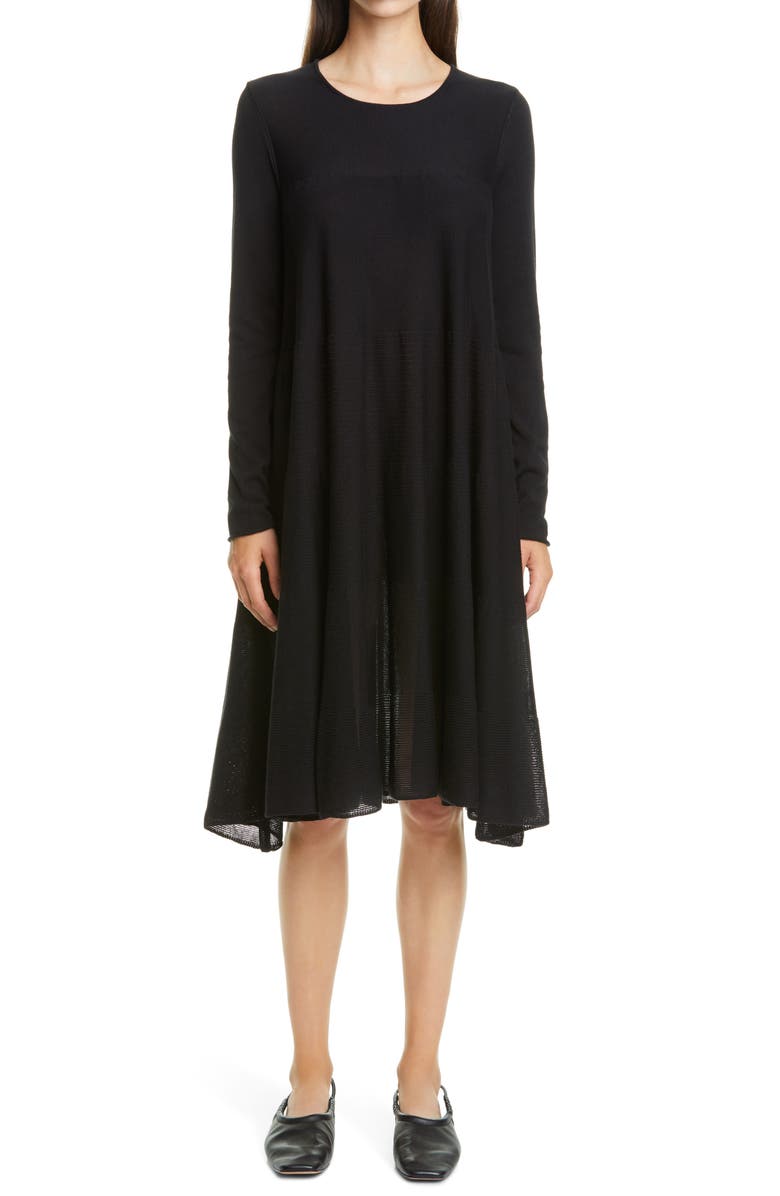 Merlette Addison Rib Detail Long Sleeve Dress, Main, color, 