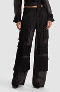 Alice + Olivia Olympia Mr. Baggy Sheer Cargo Pants