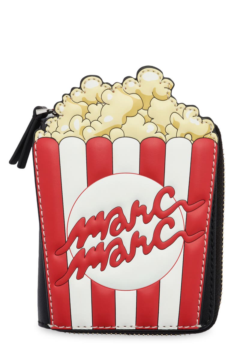 Popcorn Slim Compact Wallet, Main, color, BLACK MULTI