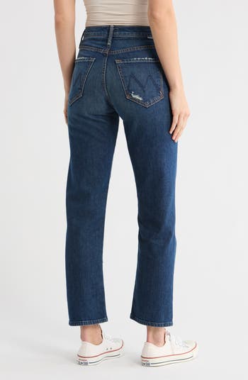 The Huffy Flood High Waist Ripped Straight Leg Jeans