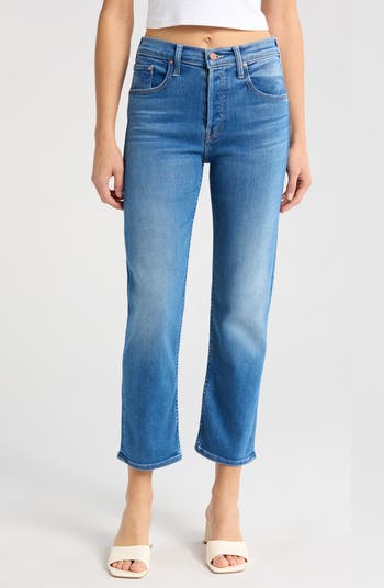 MOTHER The Tomcat High Waist Ankle Straight Leg Jeans Nordstromrack