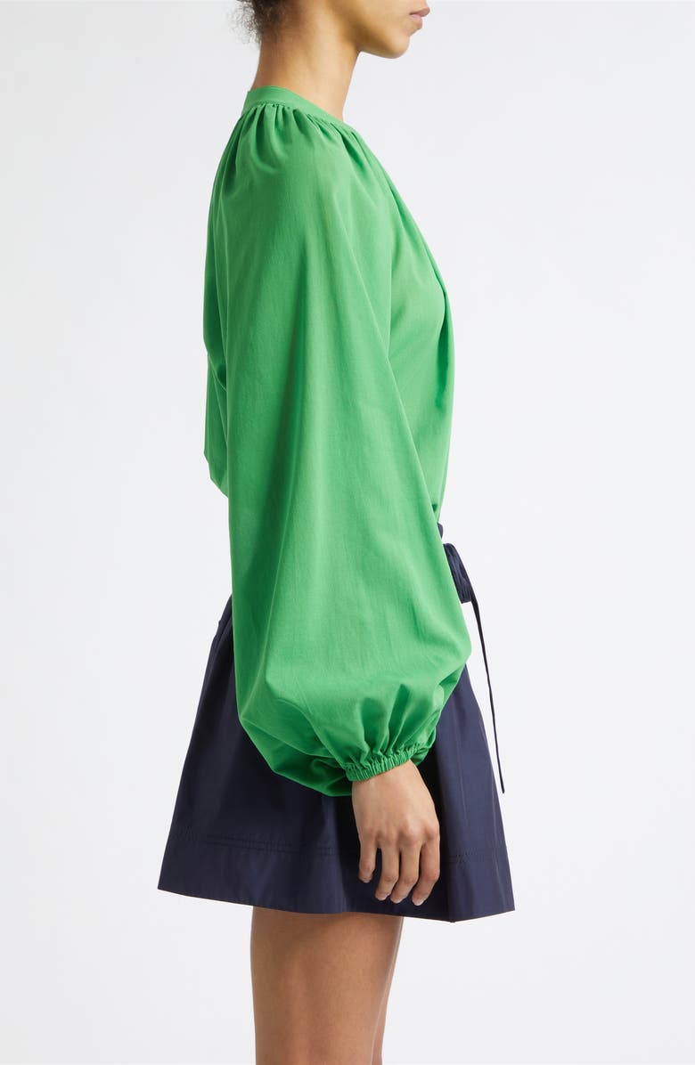 Derek Lam 10 Crosby Zoey Blouson Sleeve Shirt, Alternate, color, Online Lime