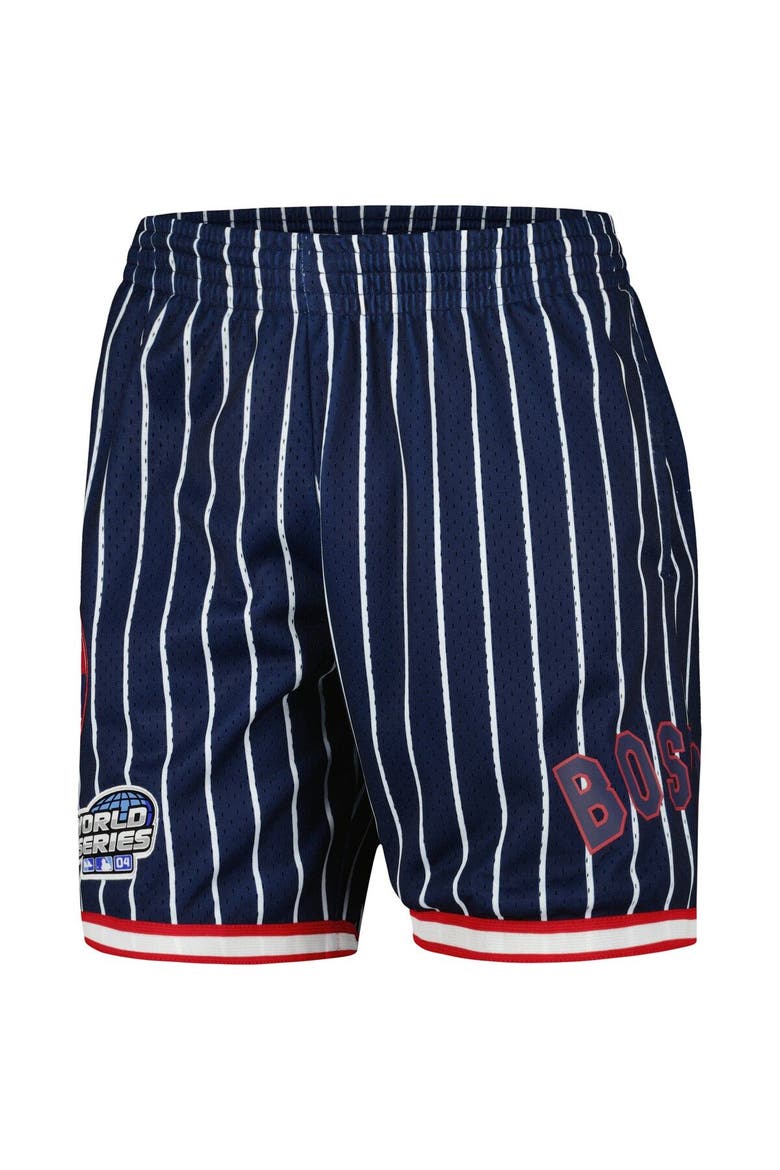 Men's Mitchell & Ness Navy Boston Red Sox Cooperstown Collection 2004 World Series City Collection Mesh Shorts, Alternate, color, Navy