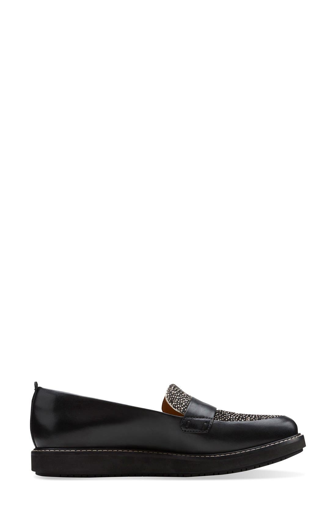 Clarks<sup>®</sup> 'Glick Avalee' Loafer, Alternate, color, 