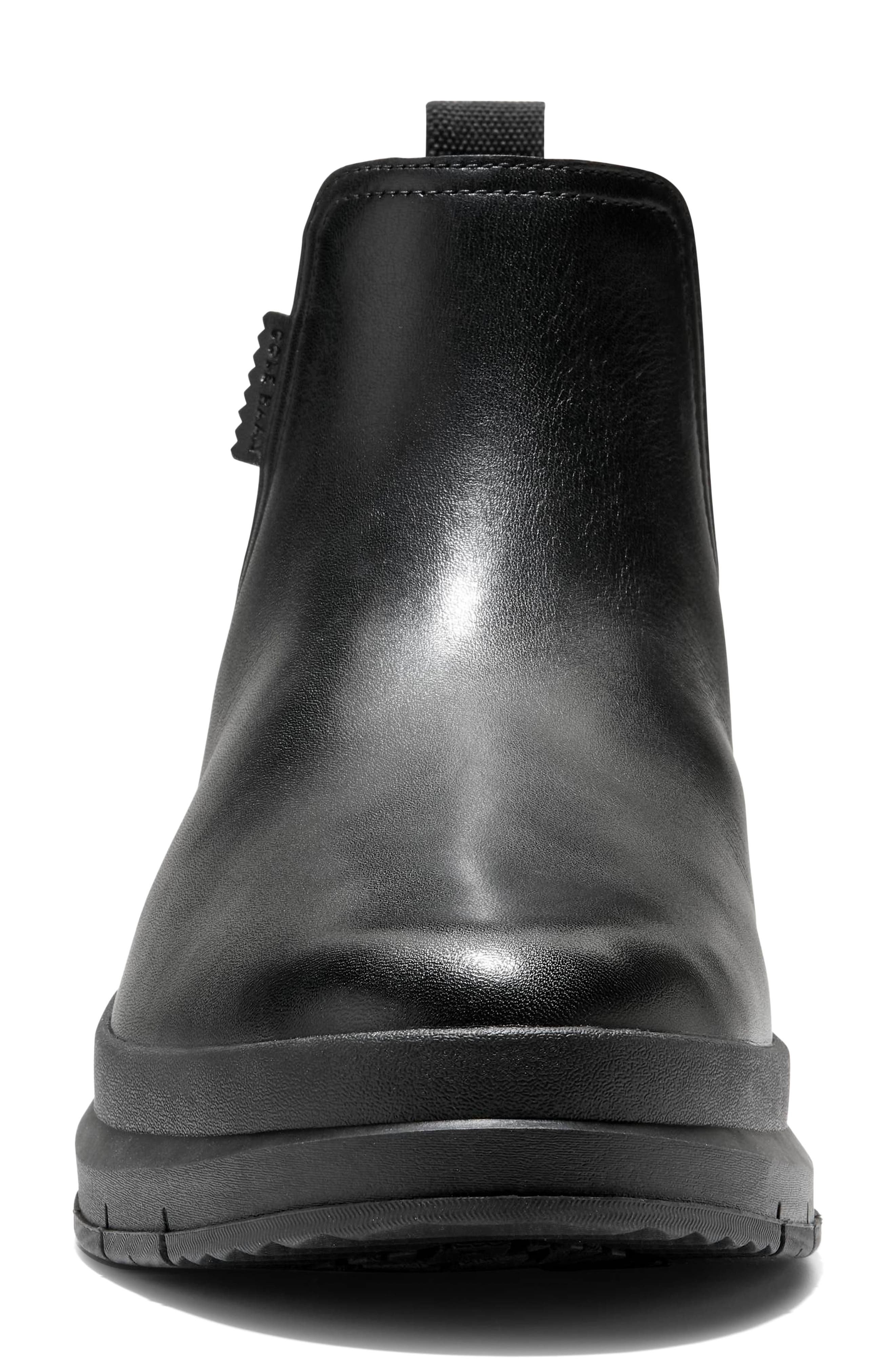 Chamberlin Grand Waterproof Chelsea Boot, Alternate, color, BLACK / BLACK WR