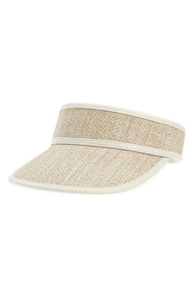 RAG & BONE Woven Visor Hat rag & bone Somer Raffia Visor | Saks Fifth Avenue main image 3
