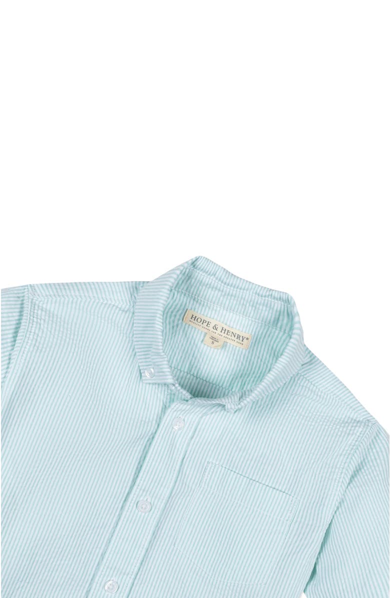 Hope & Henry Baby Boys' Organic Seersucker Shirt, Infant, Alternate, color, 