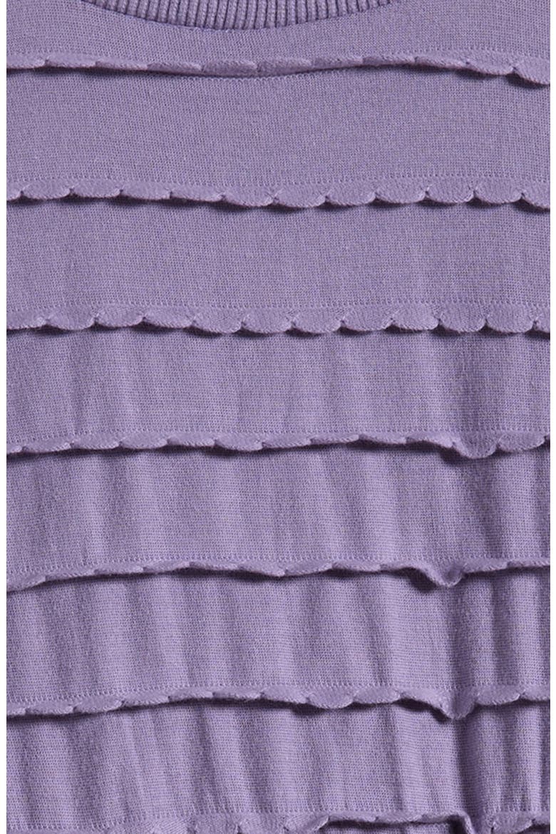 Kids' Textured Frill Dress, Alternate, color, PURPLE