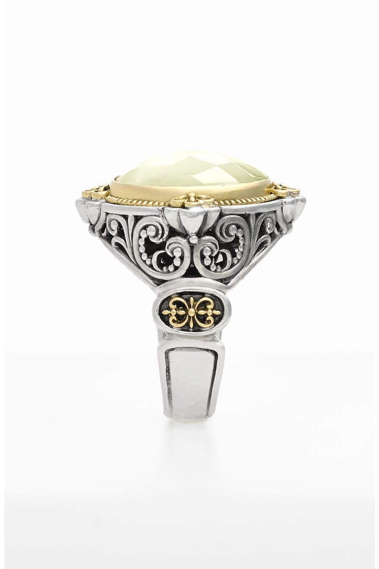 'Selene' Semiprecious Stone Ring, Alternate, color, SILVER/ GOLD