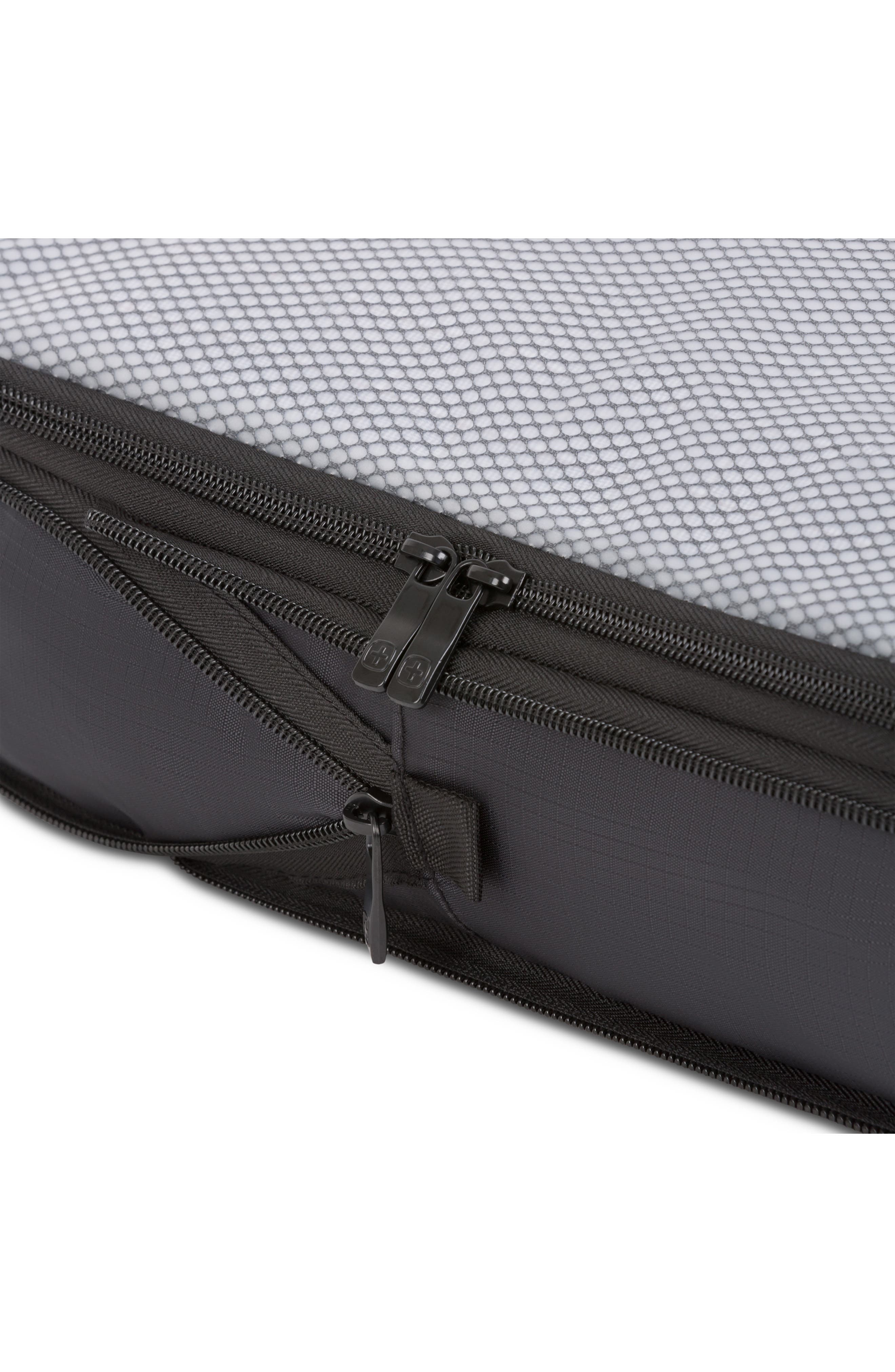 SWISSGEAR Travel Smart 3-Pack Packing Cubes, Alternate, color, Black