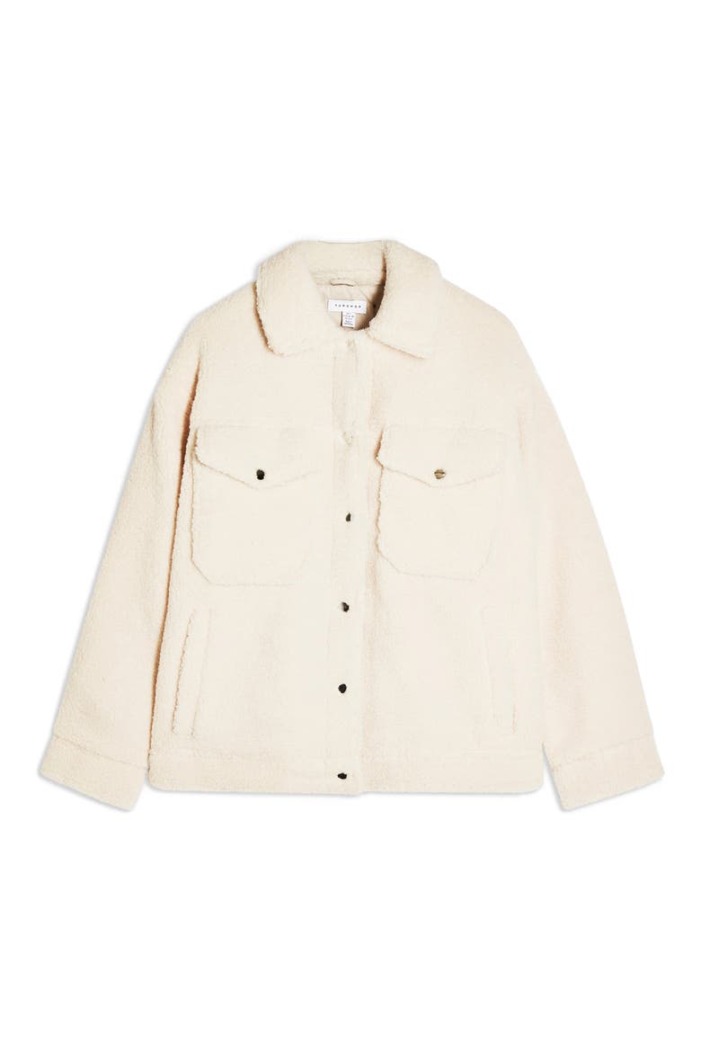 Borg Western Jacket, Alternate, color, CREAM