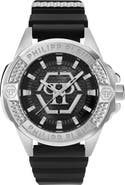 PHILIPP PLEIN Plein Majesty Silicone Strap Watch, 45mm