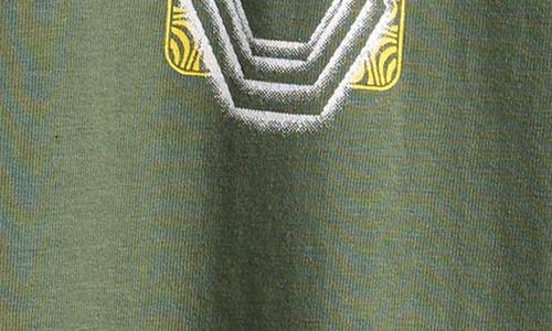 Volcom Kids' Plated Cotton Blend Graphic T-shirt In Green