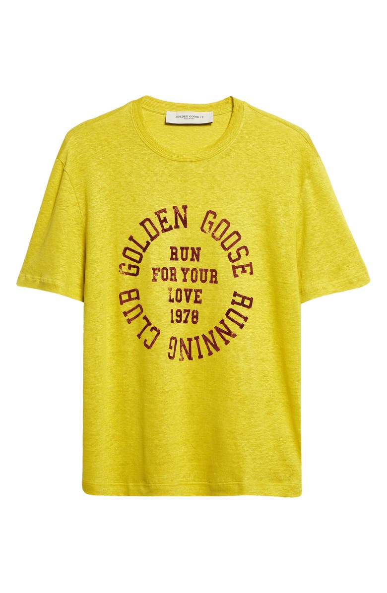 Golden Goose Journey Linen Graphic T-Shirt, Alternate, color, 