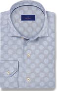 David Donahue Dot Jacquard Sport Shirt