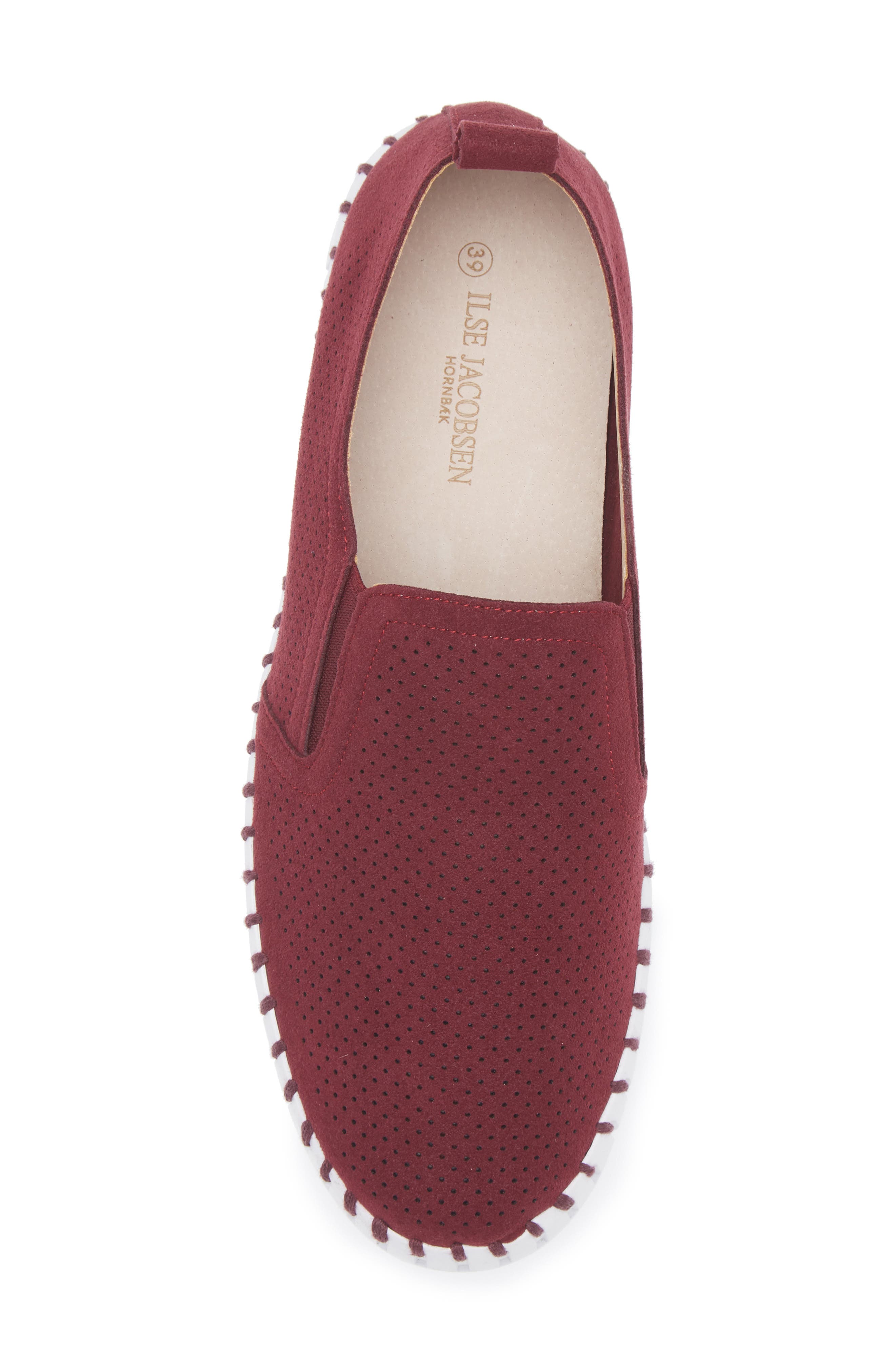Tulipu Perforated Platform Sneaker, Alternate, color, WINETASTING