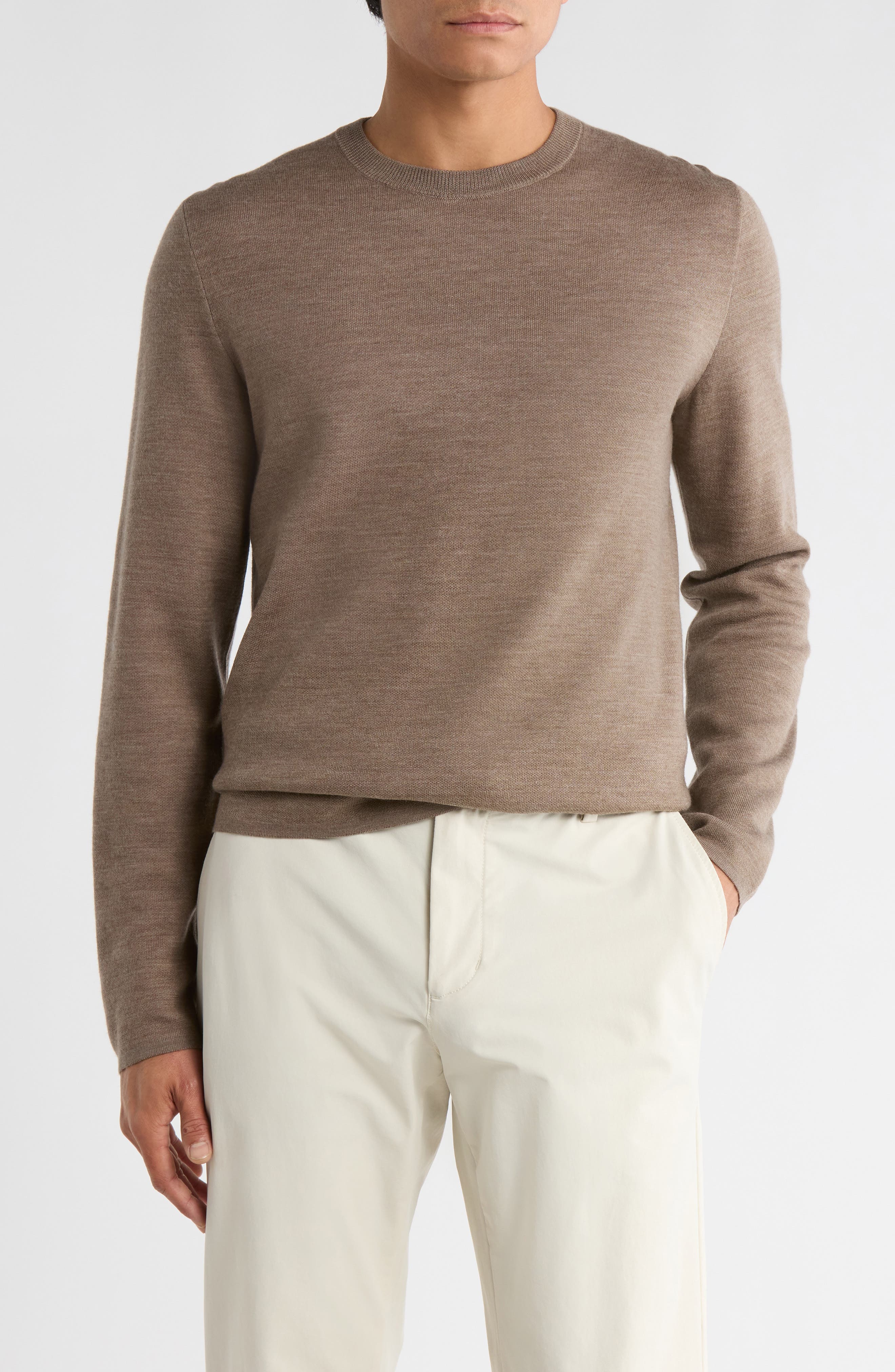 Theory Arnaud Merino Wool Crewneck Sweater