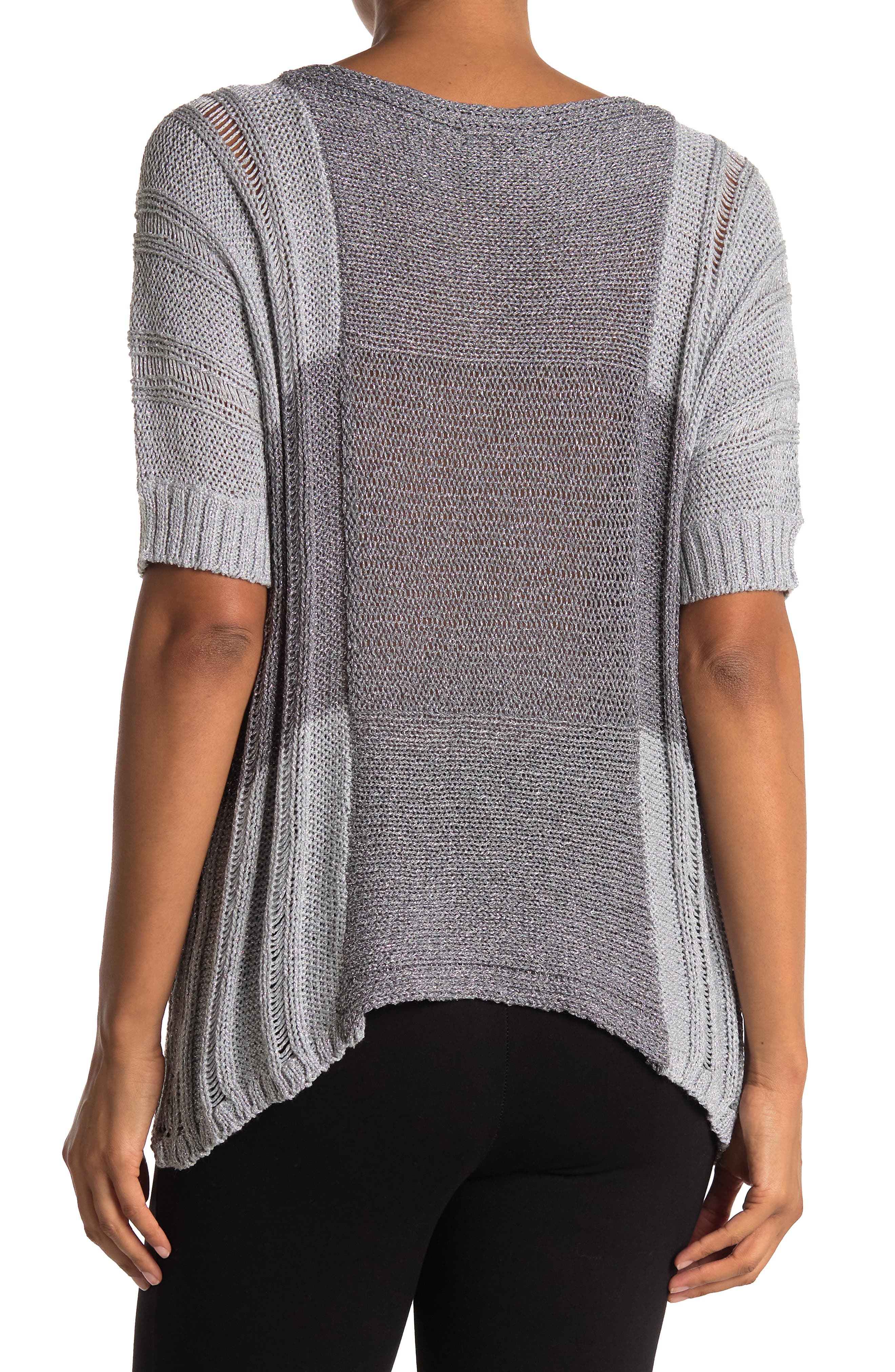Forgotten Grace Lurex Short Sleeve Sweater (Women) | Nordstromrack