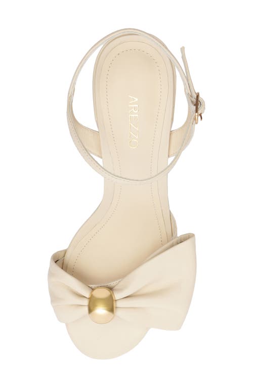 Arezzo Rayna Ankle Strap Sandal In Brown