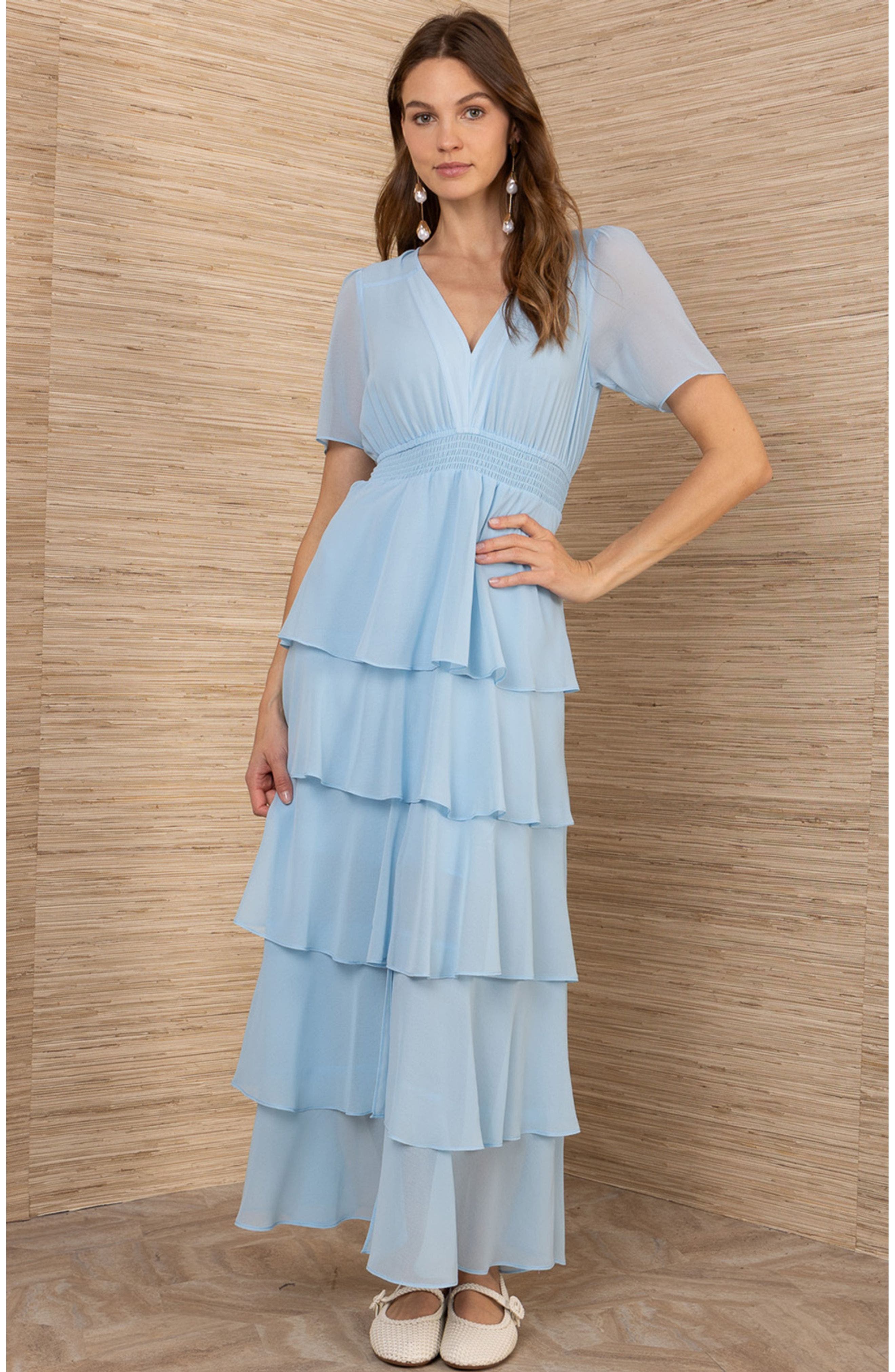 Imogene Solid Maxi Dress