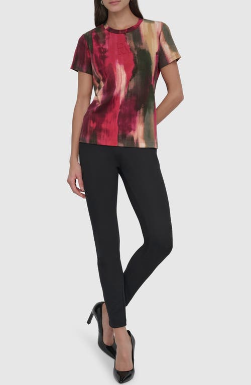 Dkny Allover Print T-shirt In Multi