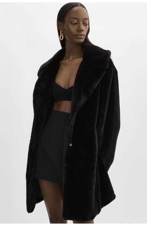 Lamarque Linnea | Faux Fur Coat In Black