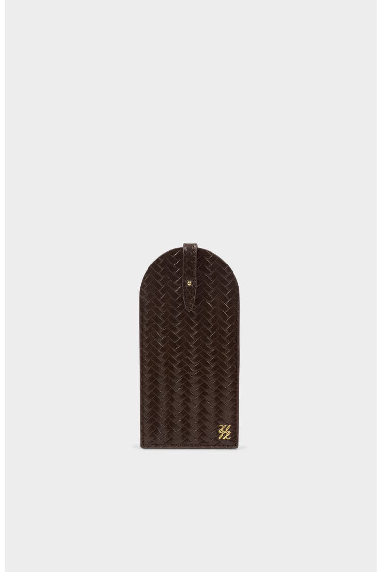 Glasses Sleeve, Main, color, Chocolate Woven