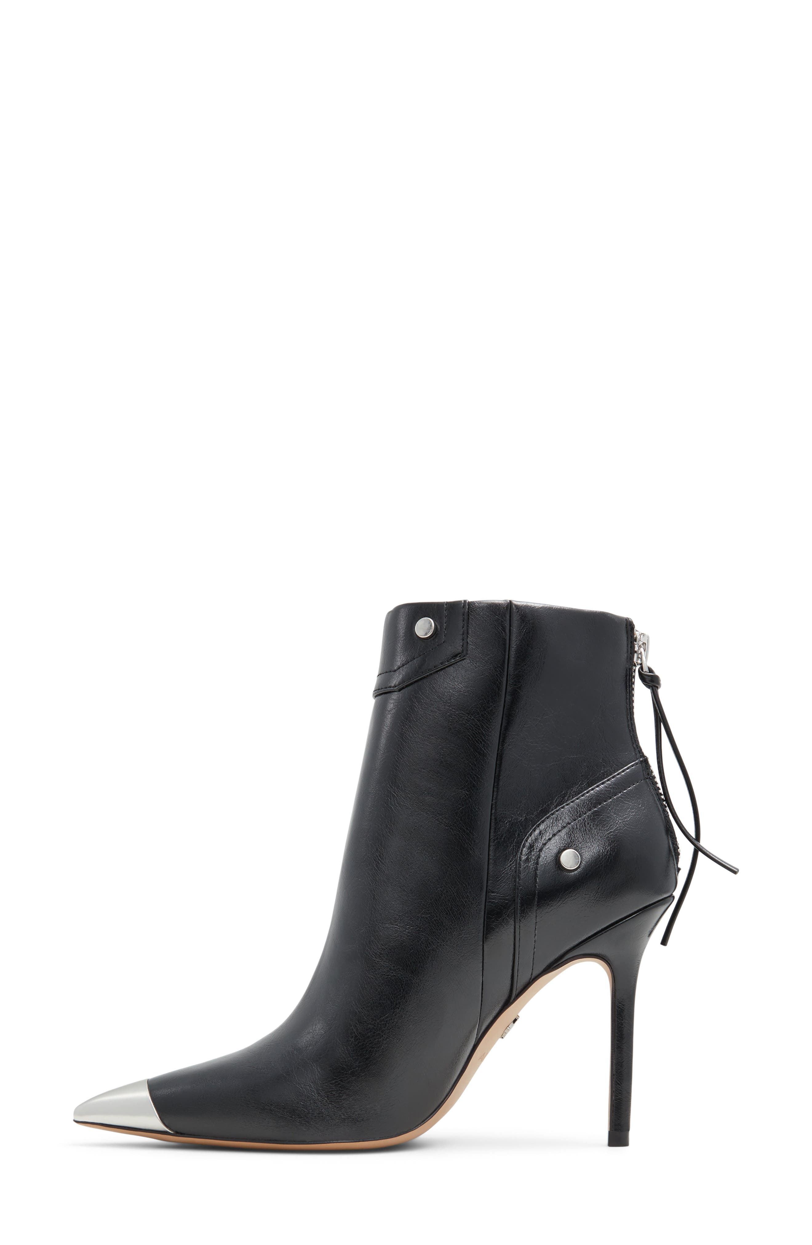 ALDO Nilita Pointed Cap Toe Bootie, Alternate, color, 