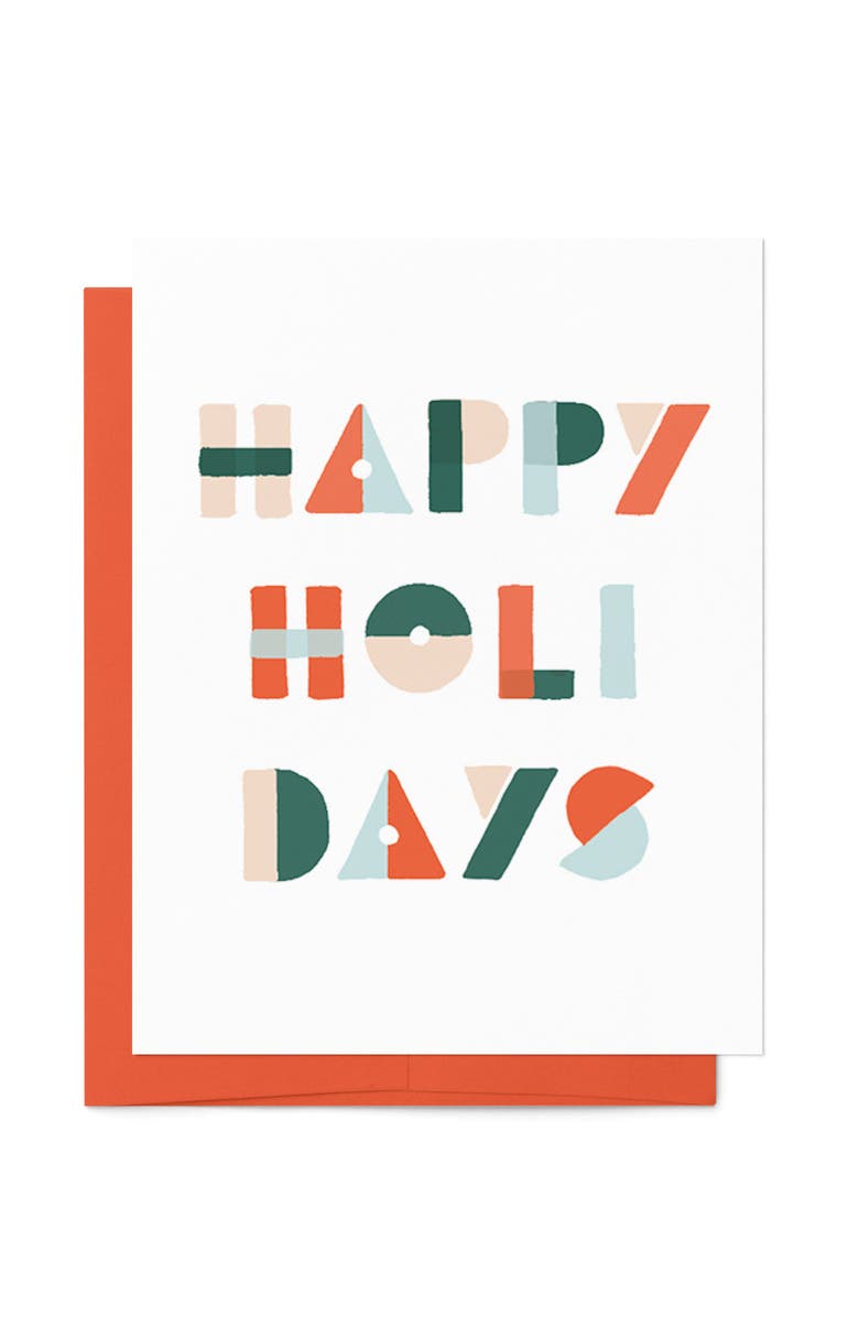 Joy Paper Co. Holiday Shapes Card Boxed Set of 8 Cards, Main, color, 