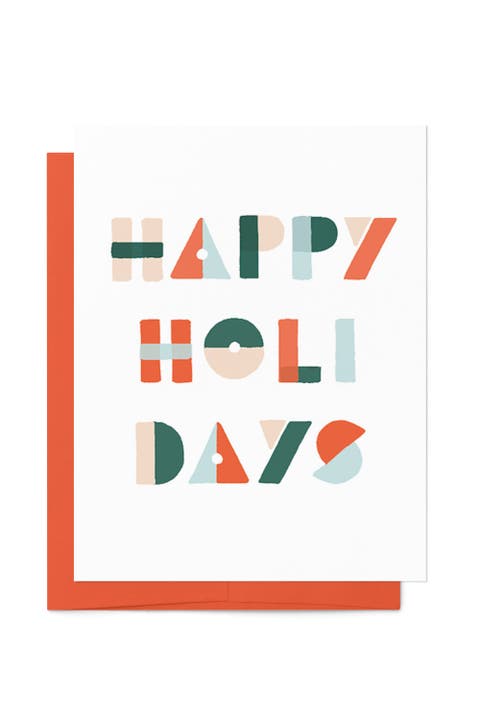 Holiday Shapes Card Boxed Set of 8 Cards