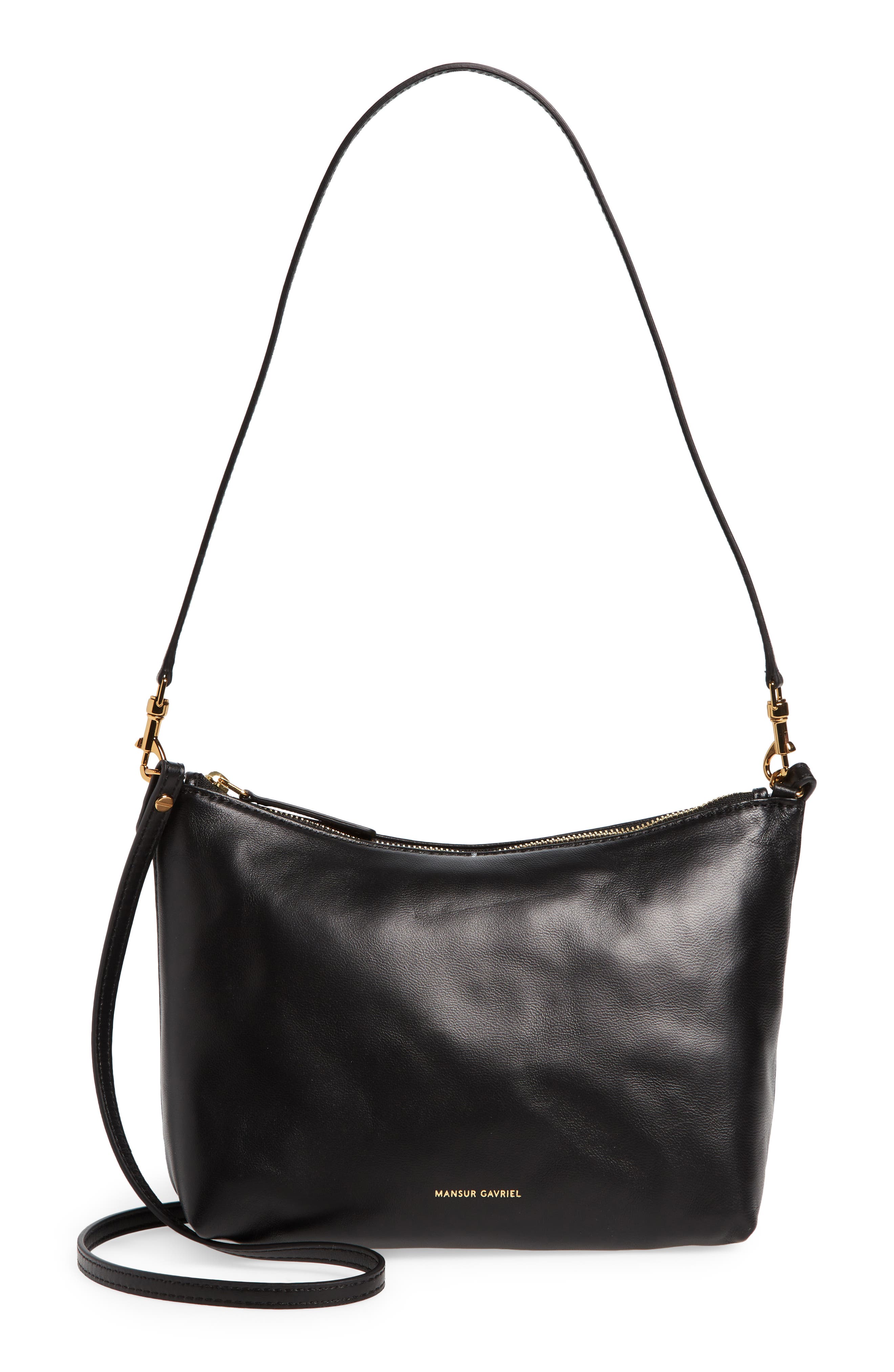 Mansur Gavriel Hera Leather Shoulder Bag, Main, color, 