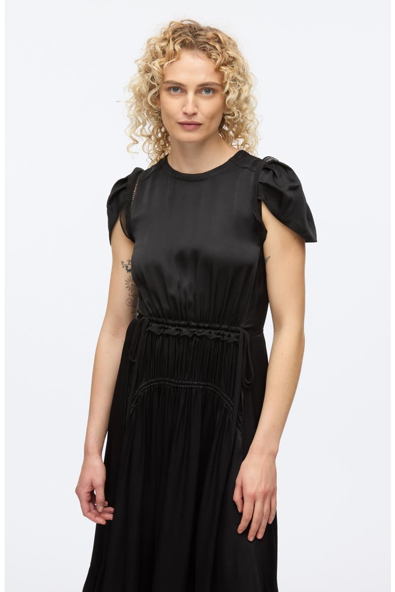 Floral Collage Dress, Alternate, color, BLACK