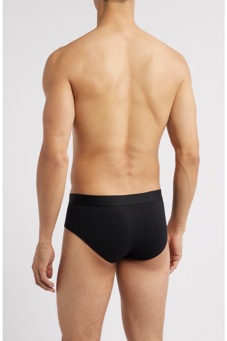 3-Pack ONE Stretch Cotton Briefs, Alternate, color, BLACK