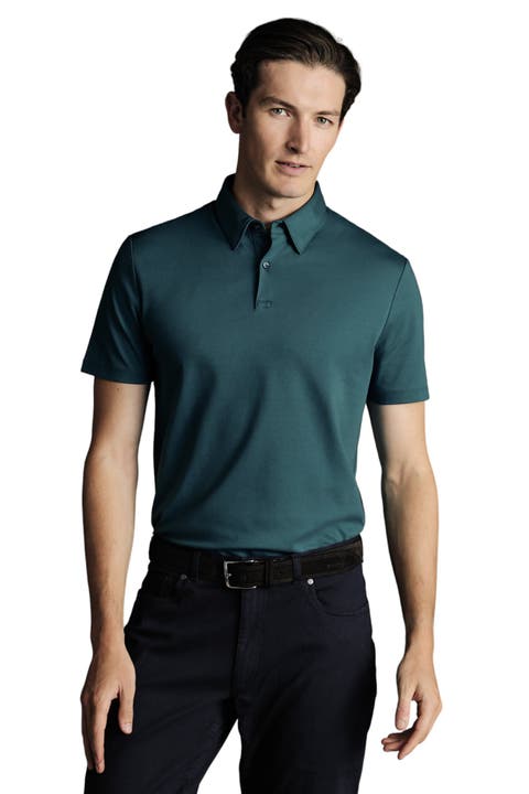 Plain Short Sleeve Jersey Polo