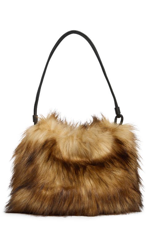 Arden Faux Fur Shoulder Bag