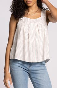 Thread 
Supply Lydia Pleated Linen Blend Tank