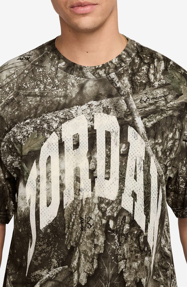 Jordan Realtree Cotton Graphic T-Shirt, Alternate, color, Sail