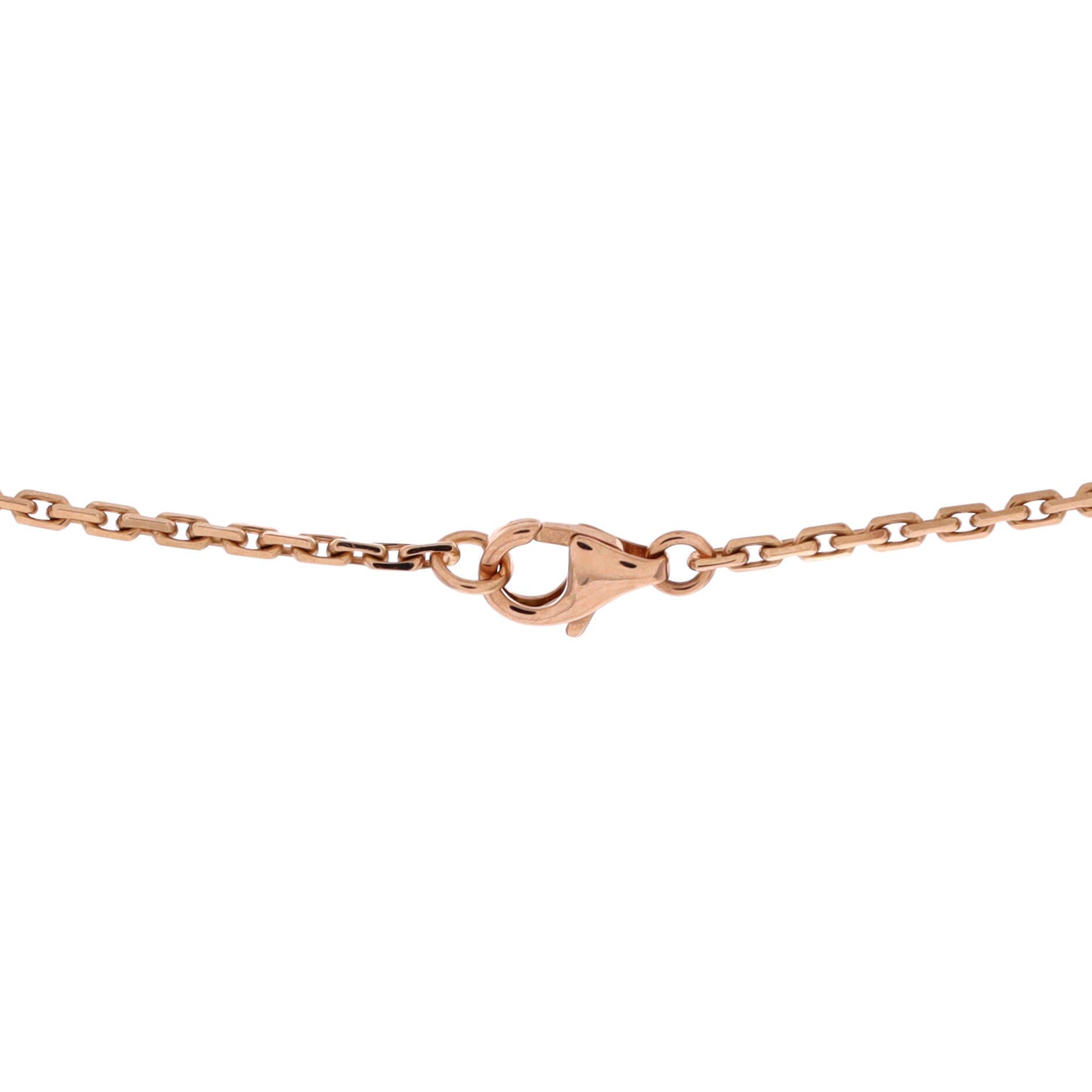 Love Interlocking Necklace 18K Rose Gold with Diamonds, Alternate, color, Metallic Gold