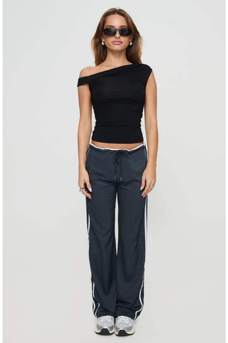 Maranie Stripe Track Pants, Alternate, color, NAVY