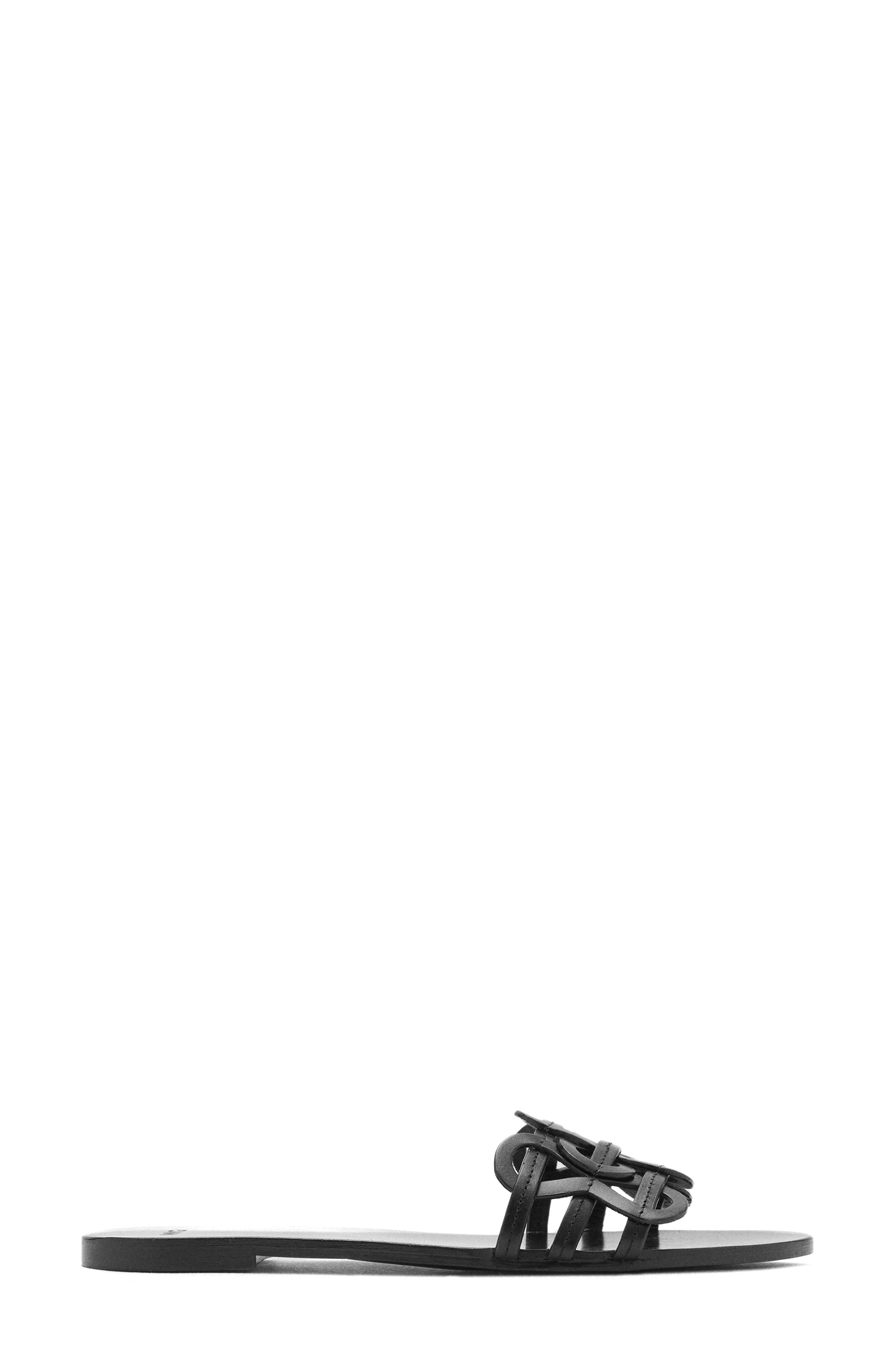 MANGO Slide Sandal, Alternate, color, Black