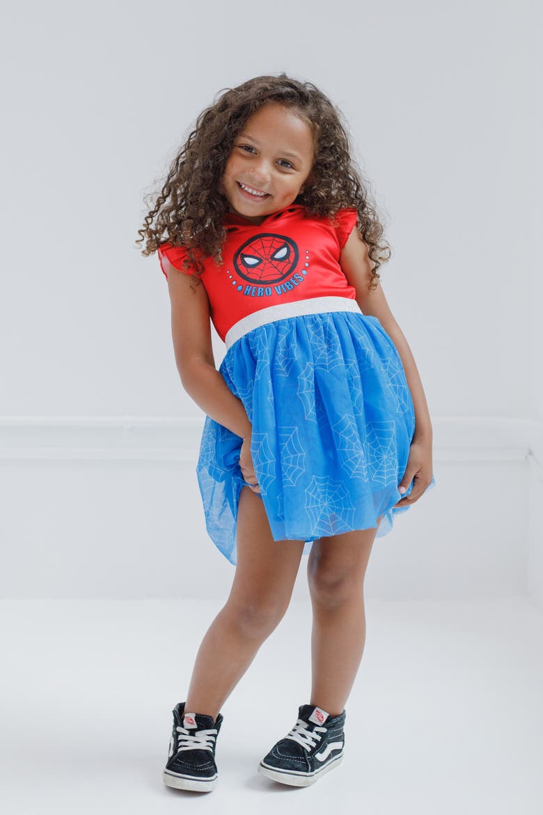 Spider-Man Tutu Dress, Alternate, color, Spider Man Red Blue