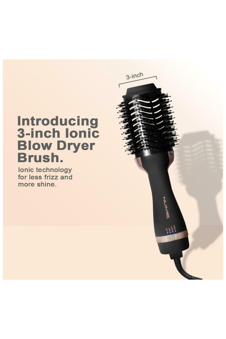 Aero Blow Dryer Brush 3-inch Volumizing Hot Air Brush, Alternate, color, Black