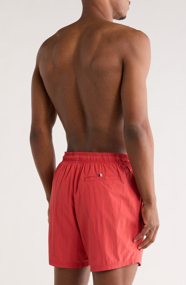 BOSS SWIMWEAR Squid Swim Trunks, Alternate, color, Red