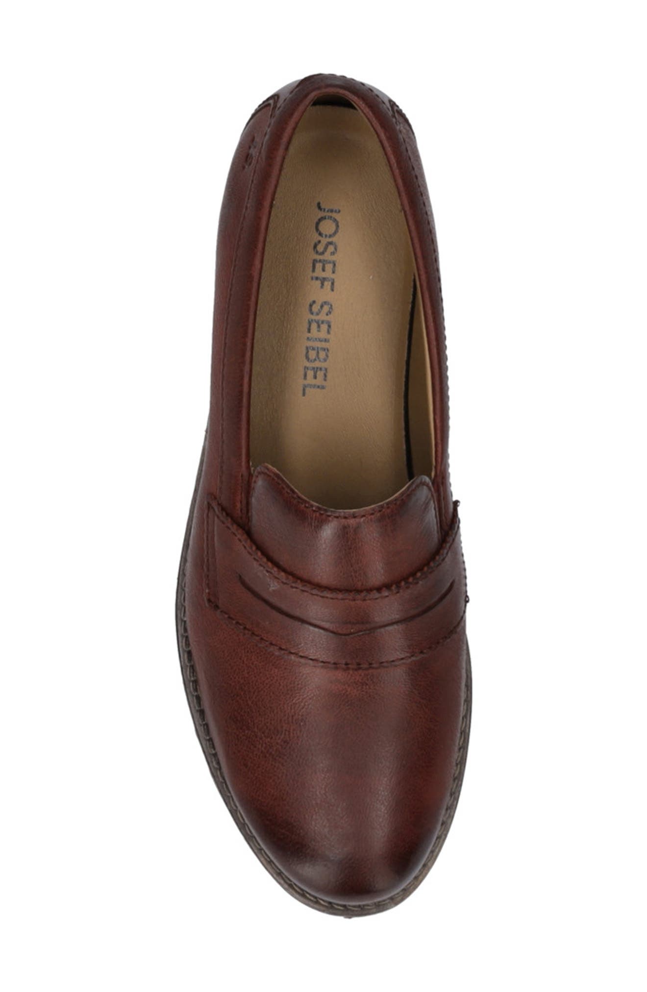 Sienna 96 Leather Loafer, Alternate, color, BORDO