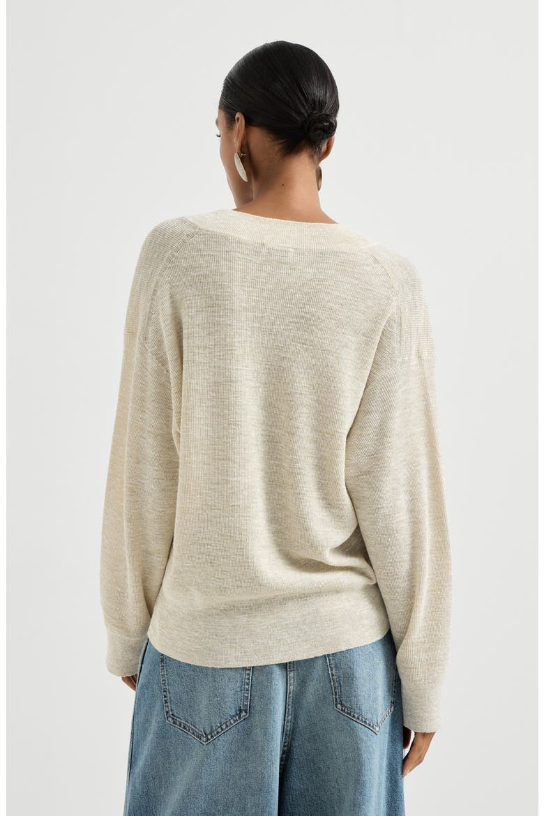 Linen sweater, Alternate, color, Military