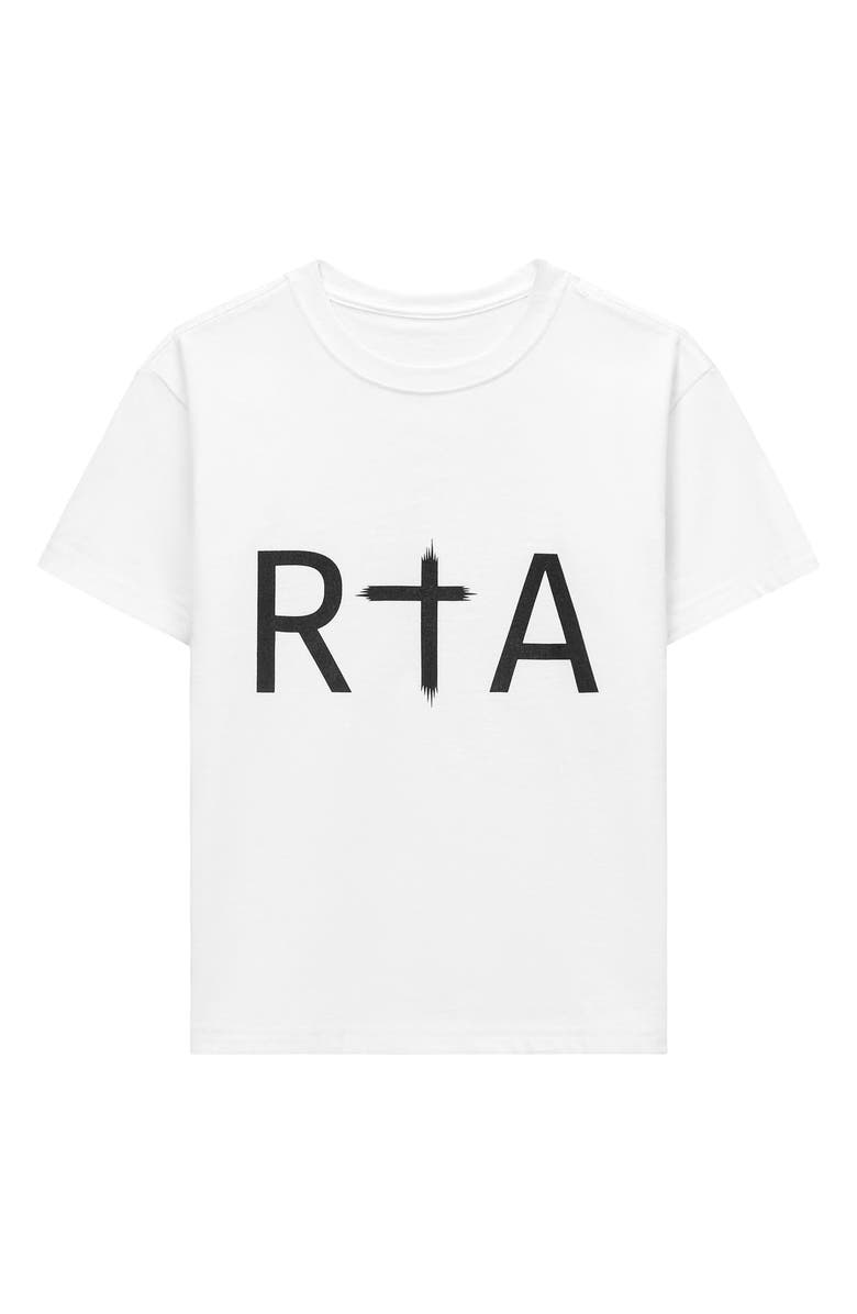 RtA Kids' Edson Logo Graphic T-Shirt, Main, color, White Rta